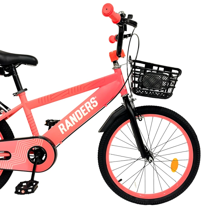 Bicicleta infantil rodado 20 Con Canasto Rosa