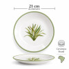 Juego de 6 Platos de Postre de Cerámica Alleanza 21cm Natural Juego de 6 Platos de Postre de Cerámica Alleanza 21cm Natural