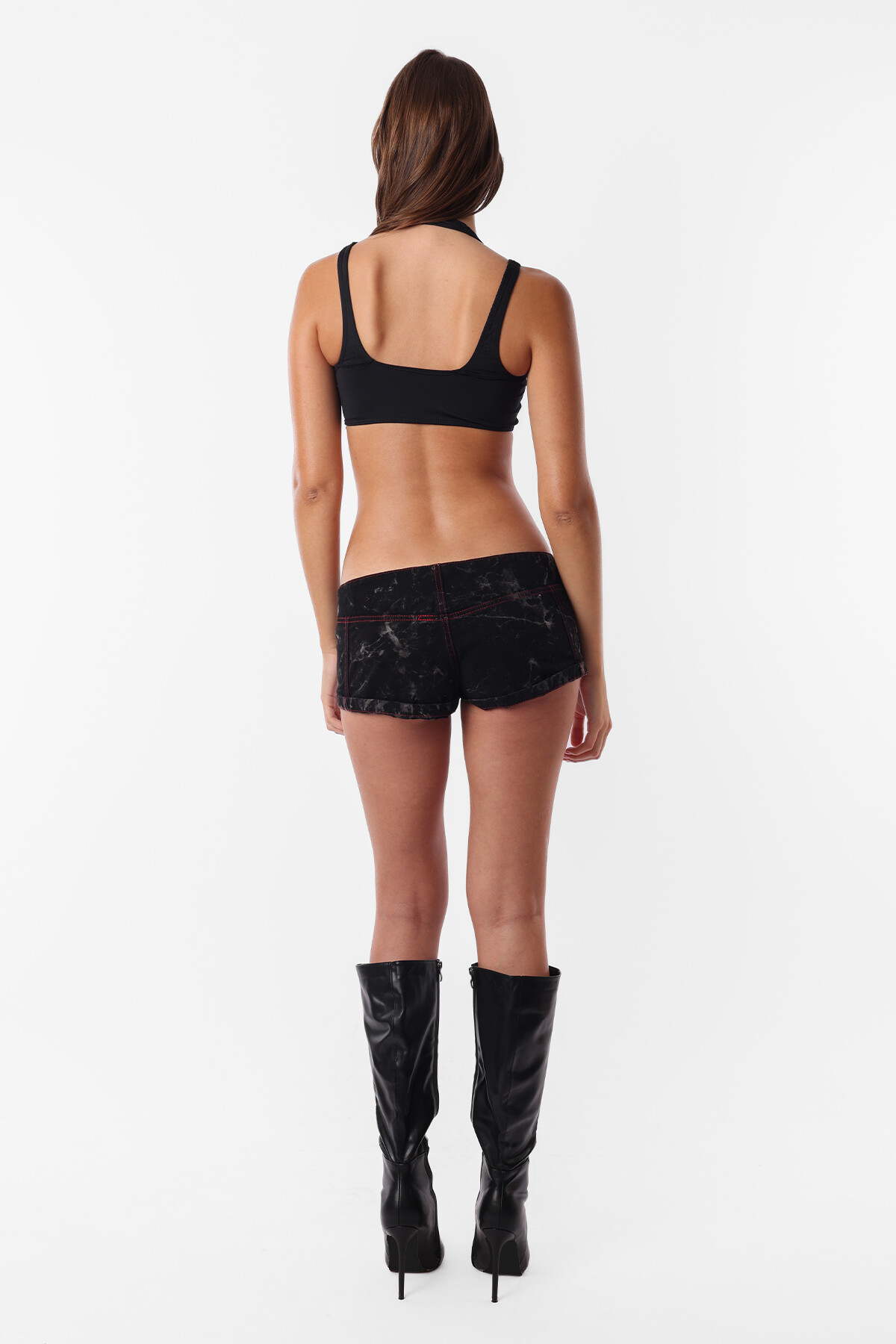 Short Stained Gris Oscuro