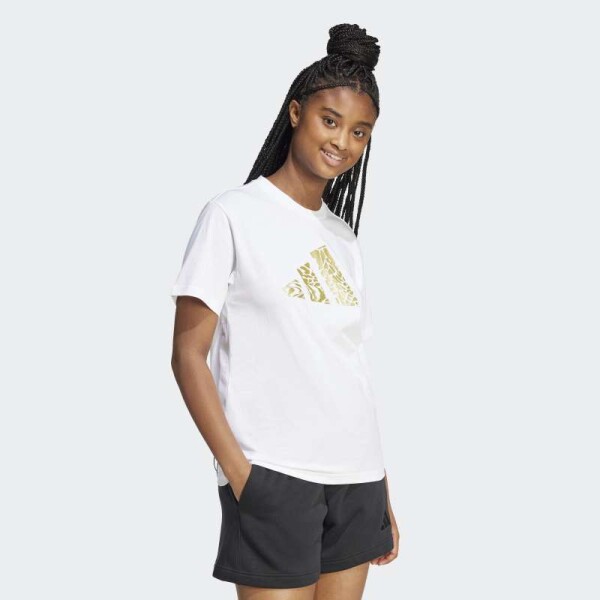 Remera Adidas Tech Metallic Graphic Blanco