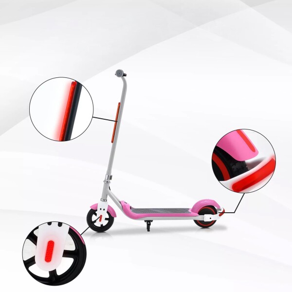 Monopatin Electrico GoGreen Guri Infantil Niños R6.5 15 Km/h Variante Color Rosa