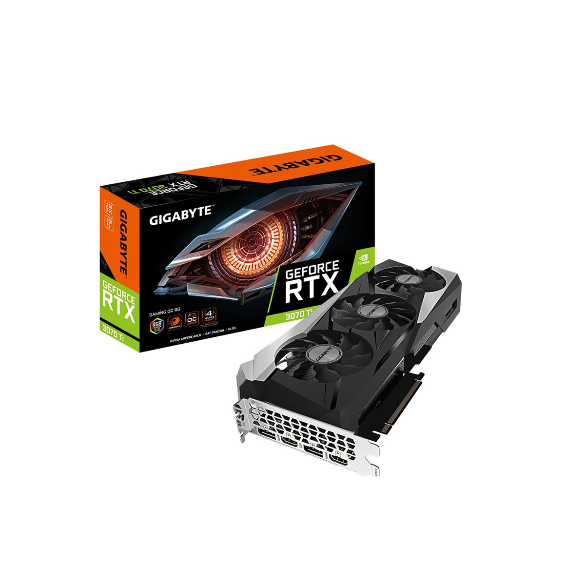 Tarjeta de Video Gigabyte RTX 3070 TI OC 8GB GDDR6 