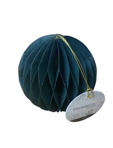 ADORNO COLGANTE BOLA 8x8CM PAPEL VERDE ADORNO COLGANTE BOLA 8x8CM PAPEL VERDE