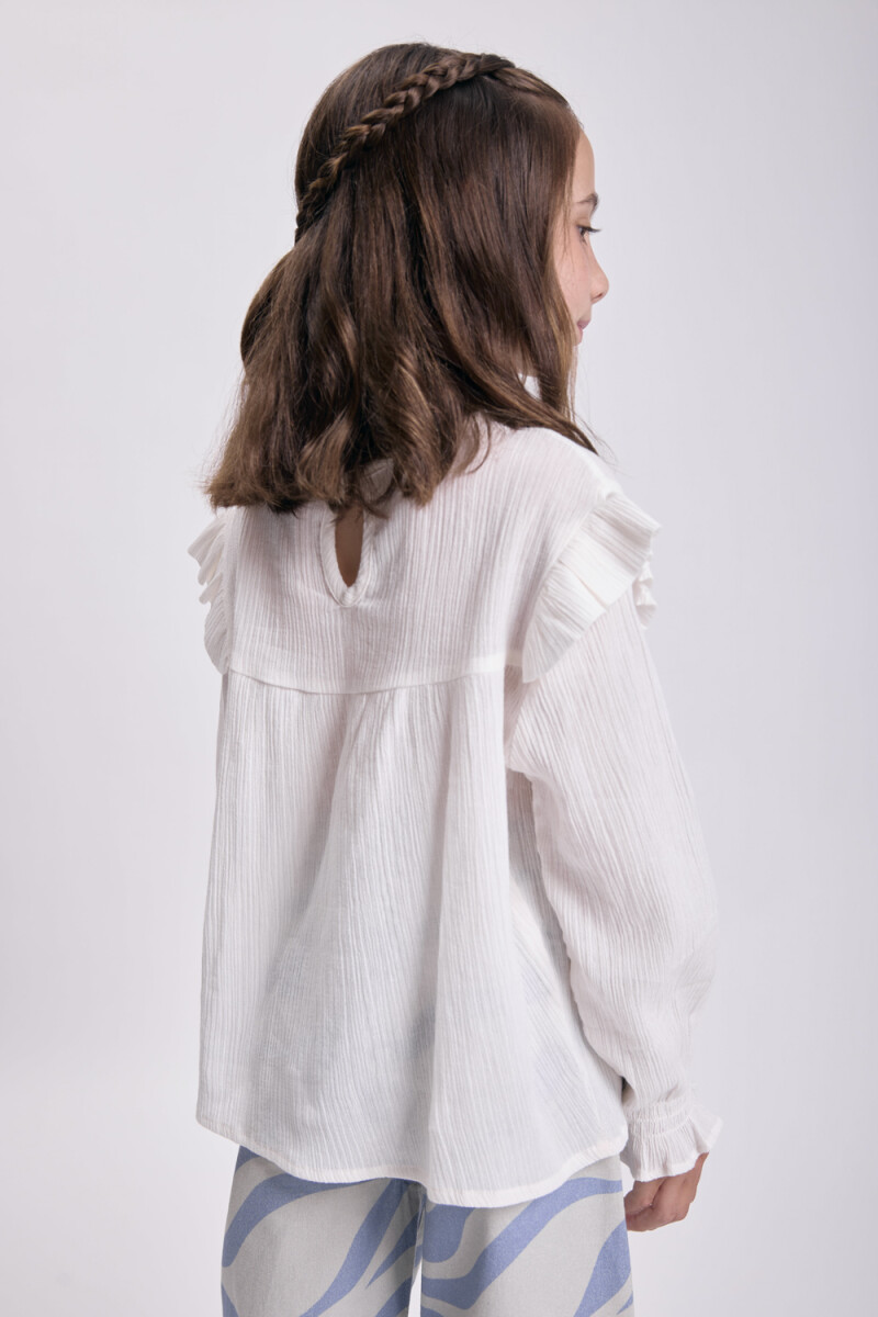 Blusa bordado Crudo