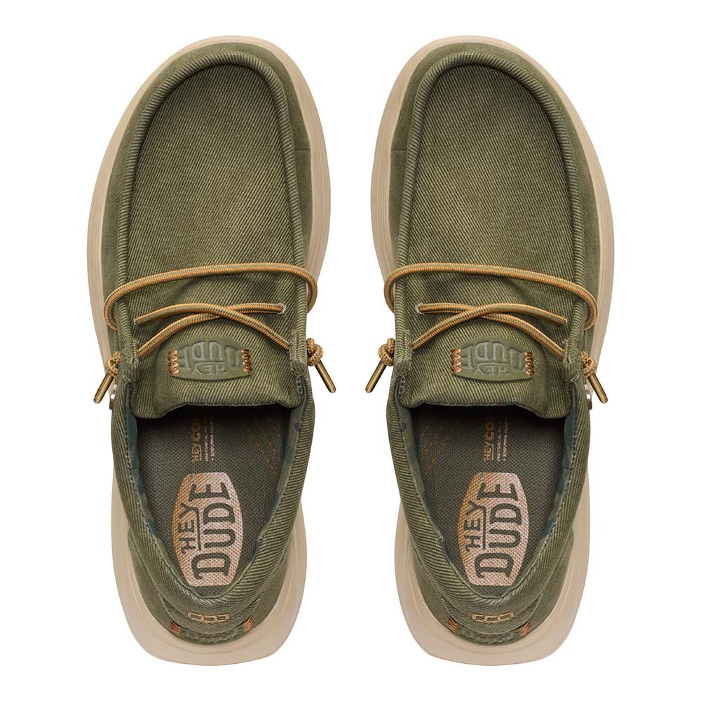 Wally COMF Worn Twill Hombre Burnt Olive/Boulder Tan