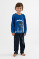 Pijama infantil polar dino rex Azul noche