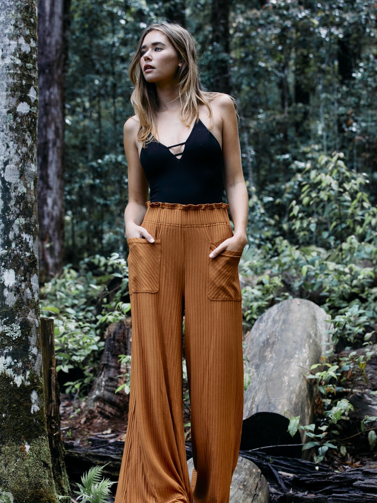 Blissed out wide leg CAMEL