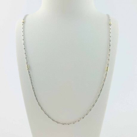 Cadena de Plata 925 con Doublé de Oro 18 kt Largo 45cm