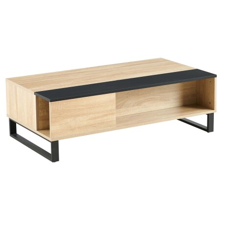 MESA RATONA REBATIBLE MDF-Y-METAL NEGRO ENZO NEG/NAT