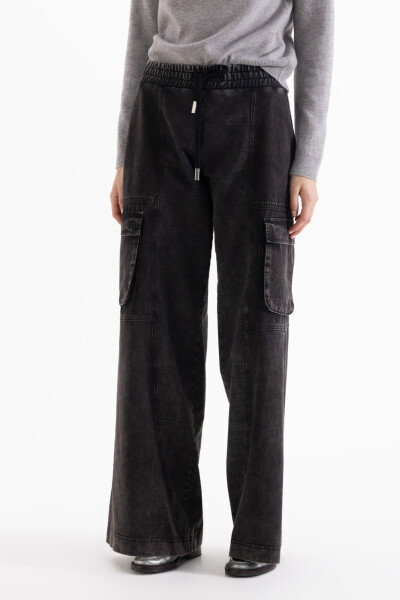 PANTALON SHELL Negro