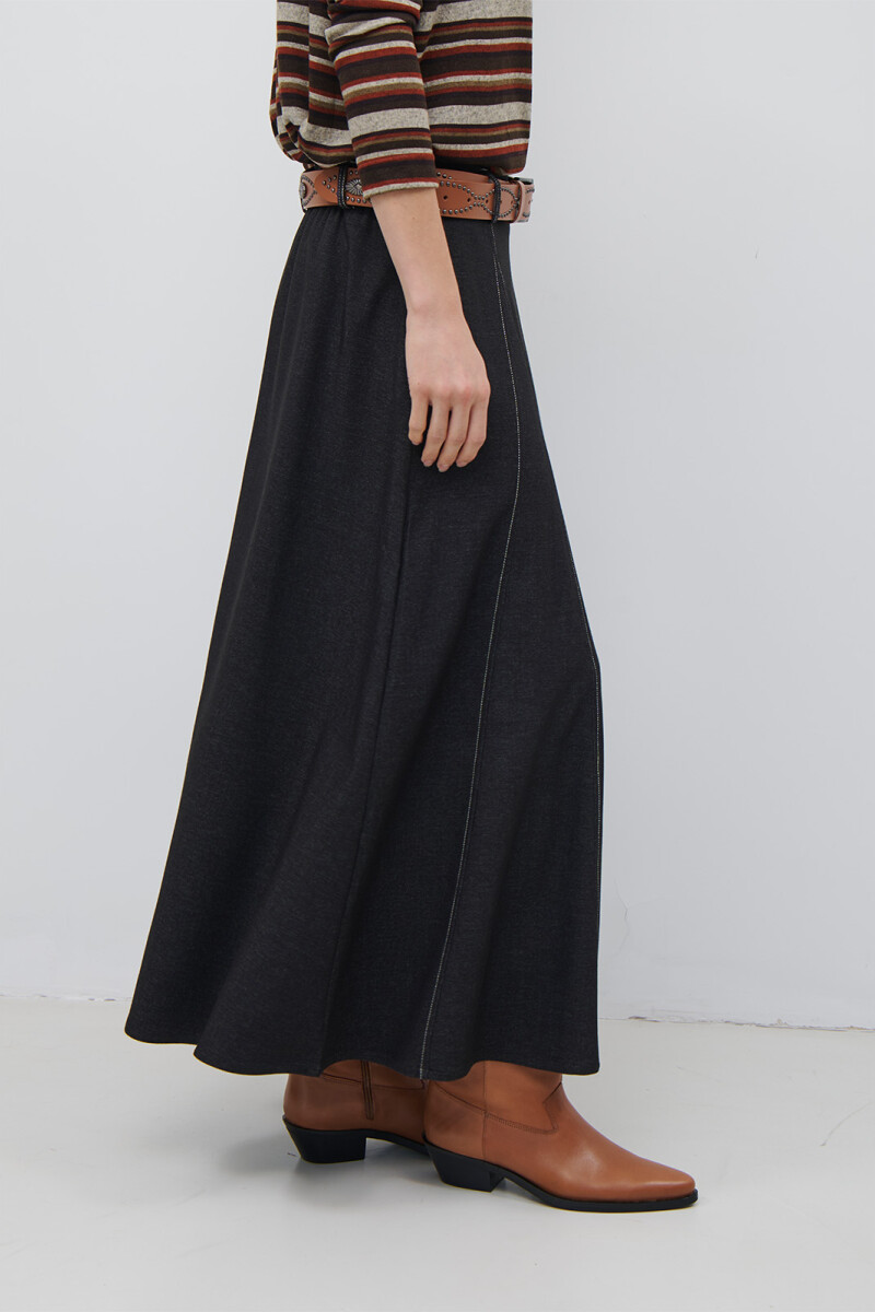 FALDA JEAN TEXTIL NEGRO