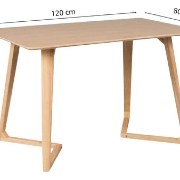 Mesa Comedor Swift Rectangular 120x80 Acabado Premium Madera Marrón 1