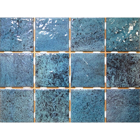 CERAMICA PISO 10X10 EN MALLA BRILLO GAMAS DE AZUL BRICK GAMAS DE AZUL