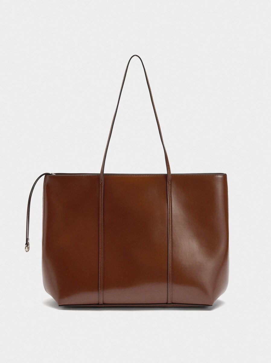 Bolso Para Portátil De 13" Liso - camel 