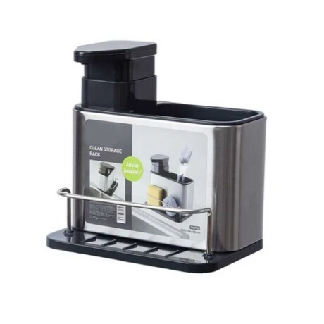 Dispensador Organizador de Mesada Cocina Acero inox Plateado