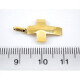 Cruz De Oro 18K amarillo bombé 16 x 13 mm Cruz De Oro 18K amarillo bombé 16 x 13 mm