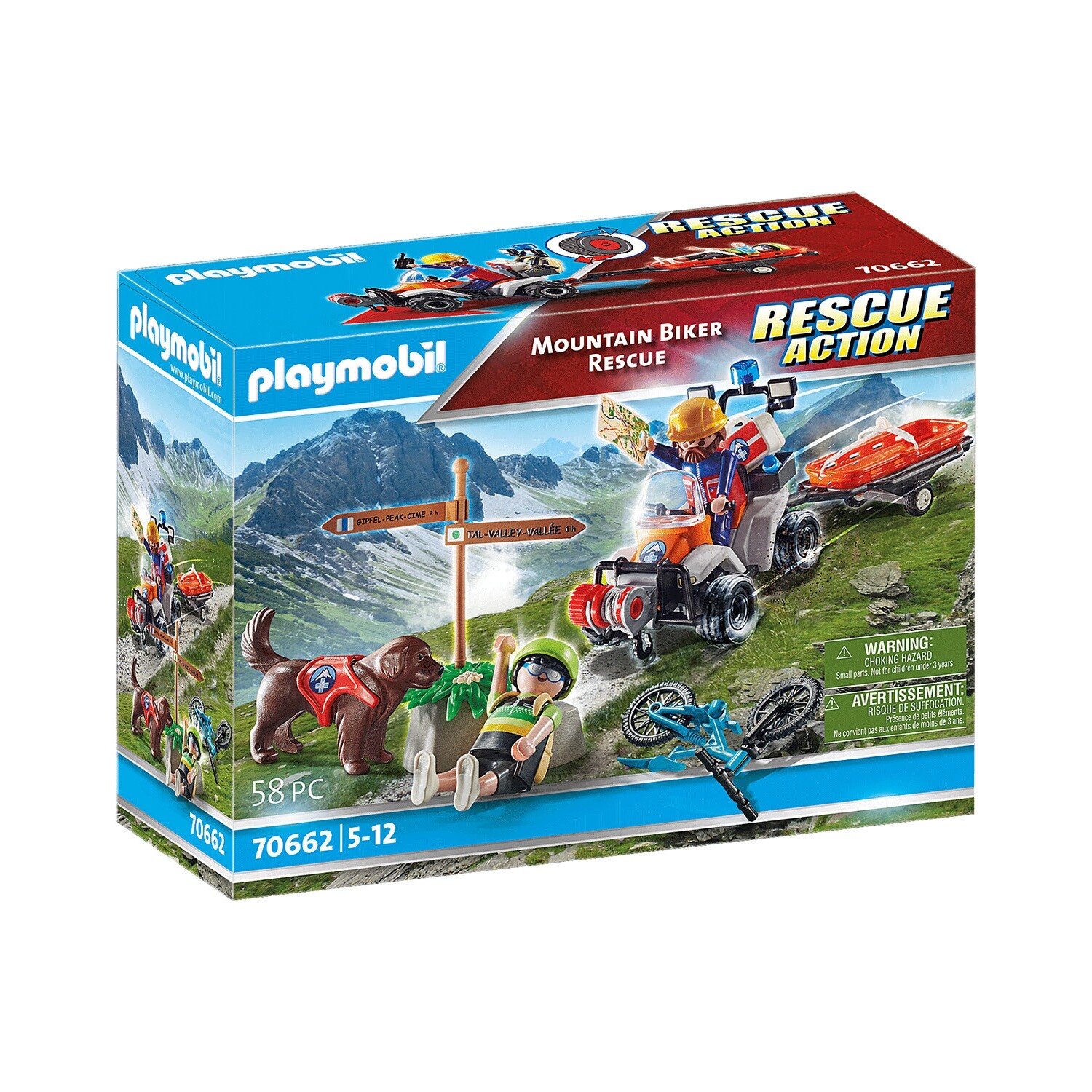 Playmobil rescate ciclista en la montana 58 piezas Electroventas