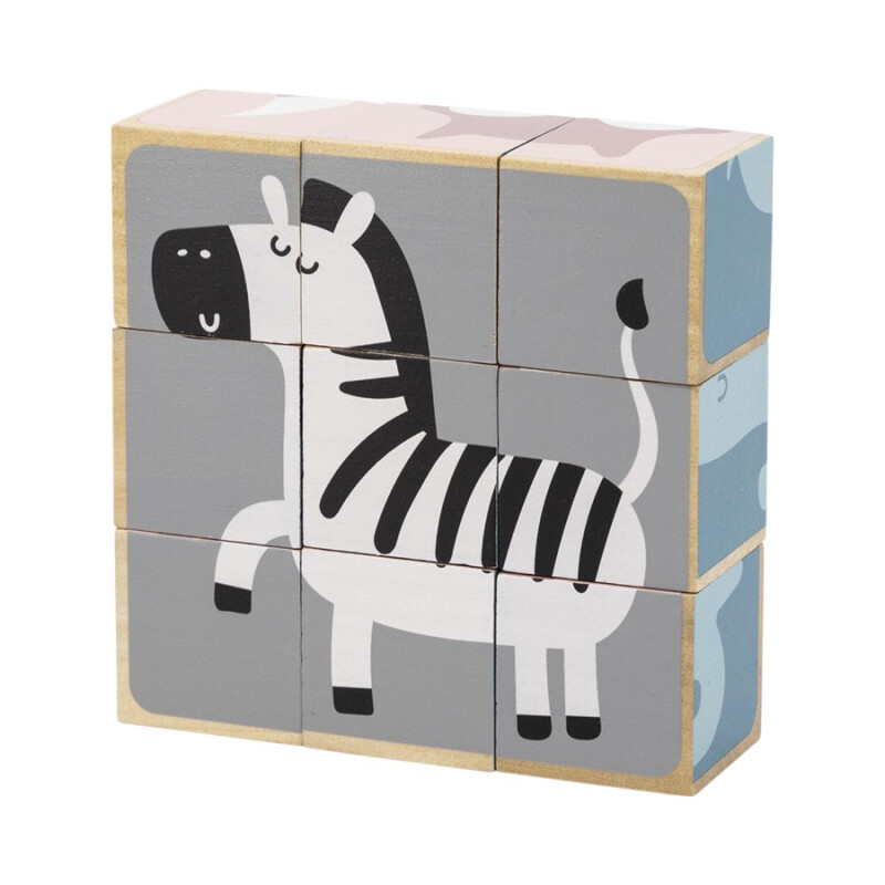 Puzzle en Cubos de Madera Polar B Puzzle en Cubos de Madera Polar B