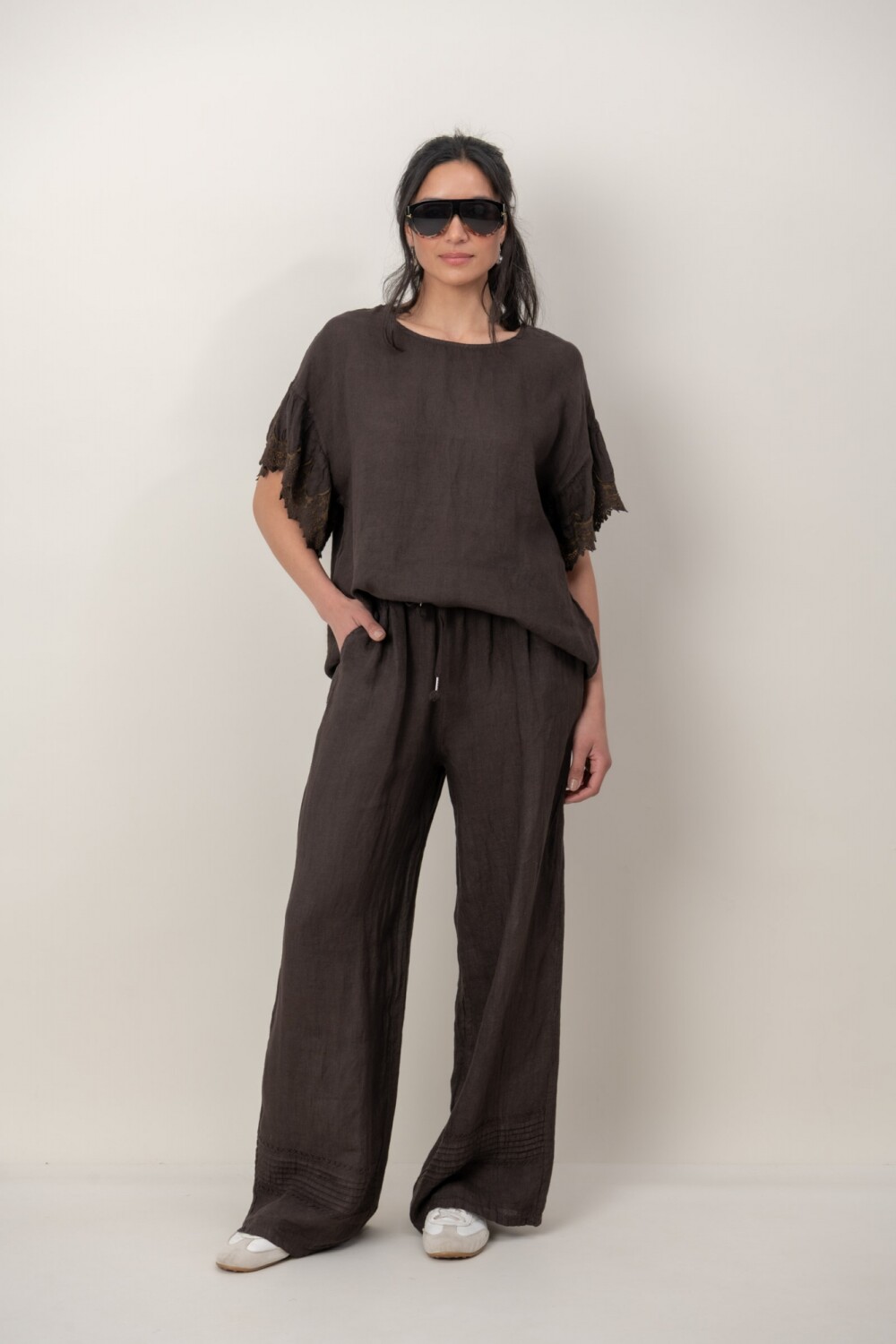 BLUSA CHANTAL Chocolate