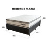 Sommier Somier Colchón 2p 30cm 150 Kg Reversible D45 Pillow Color Blanco Sommier Somier Colchón 2p 30cm 150 Kg Reversible D45 Pillow Color Blanco