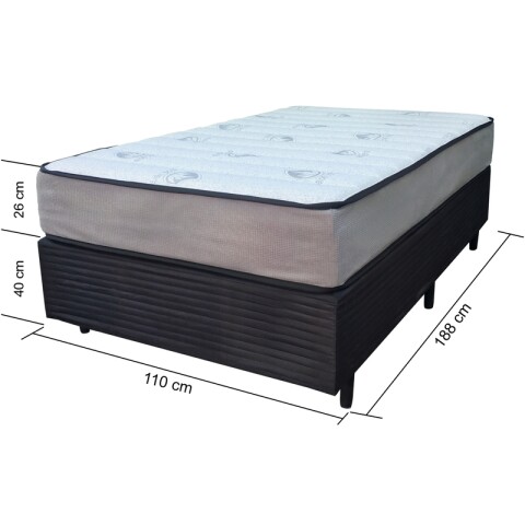 Sommier MEGA DENSIDAD 110 – 1 Plaza y Media – Reversible con Refuerzo Grauniert® Sommier MEGA DENSIDAD 110 – 1 Plaza y Media – Reversible con Refuerzo Grauniert®