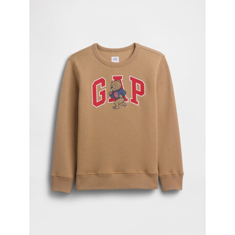 V-FA LOGO CREW CAMEL HAIR