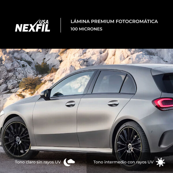 Polarizado Premium Fotocromático Camioneta. Marca: Nexfil. 100 Micrones Polarizado Premium Fotocromático Camioneta. Marca: Nexfil. 100 Micrones