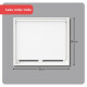 Set x2 Cortina roller blackout 100x200 cm BLANCO