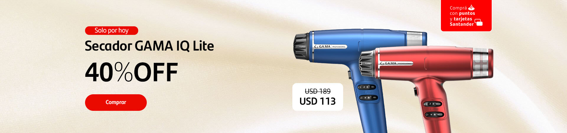 Promo Secador GAMA