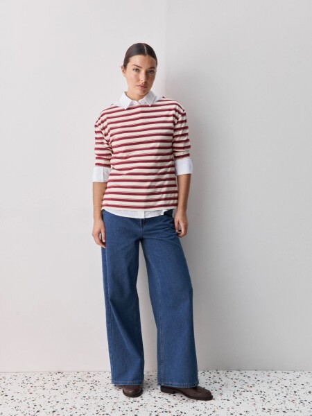T-SHIRT ALLIE VOLPAIA BORDO CRU