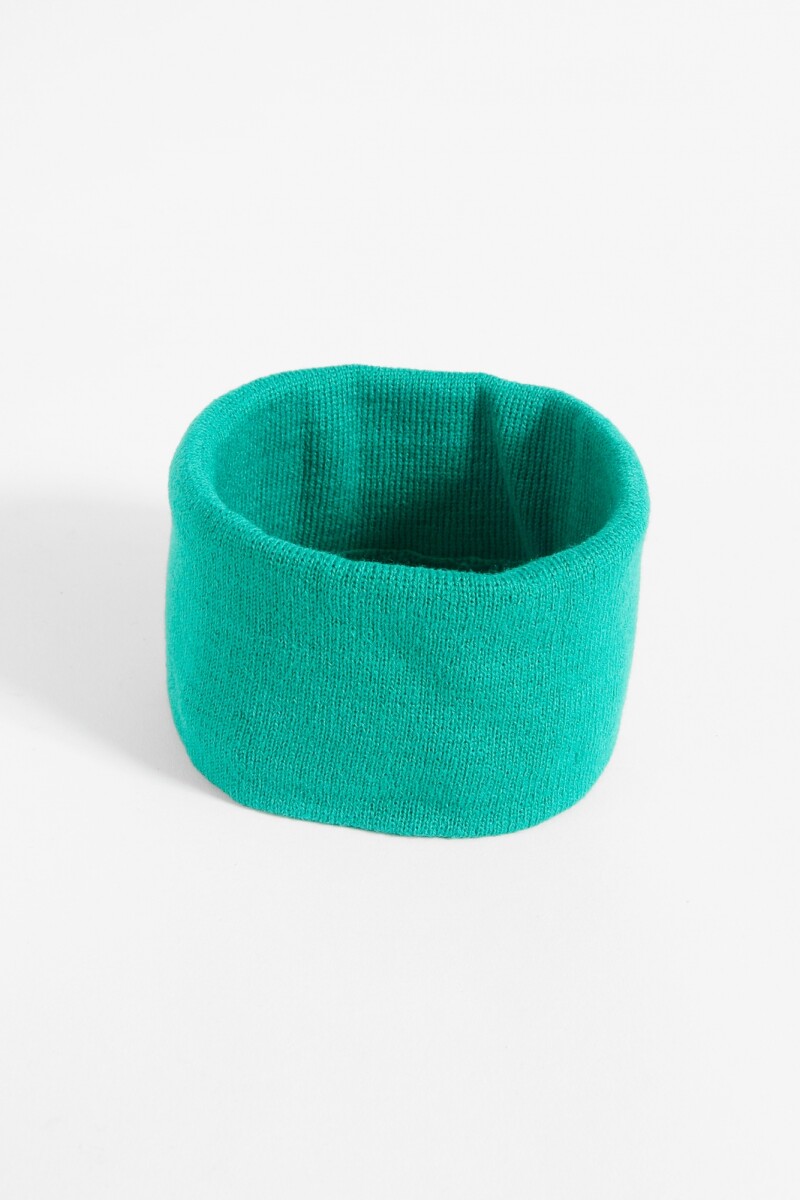Vincha de tela ribbed verde