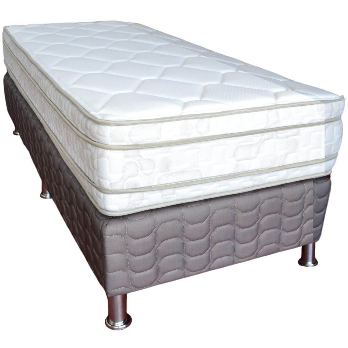 Colchón + Sommier de Espuma Premium París - 0,90 x 1,90 x 26 - 1 Plaza 