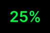 25%