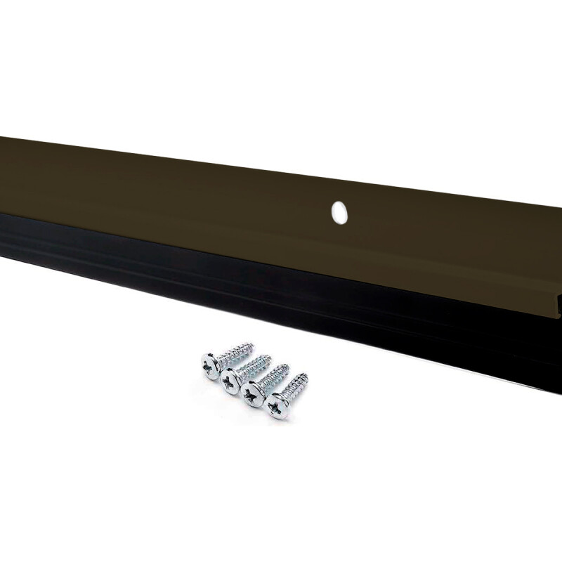 Zócalo de aluminio con goma 80cm MARRON