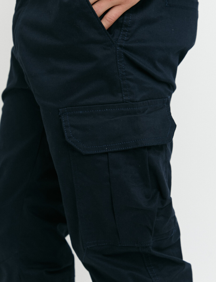 080557 PANTALON HARRINGTON LABEL Azul Oscuro