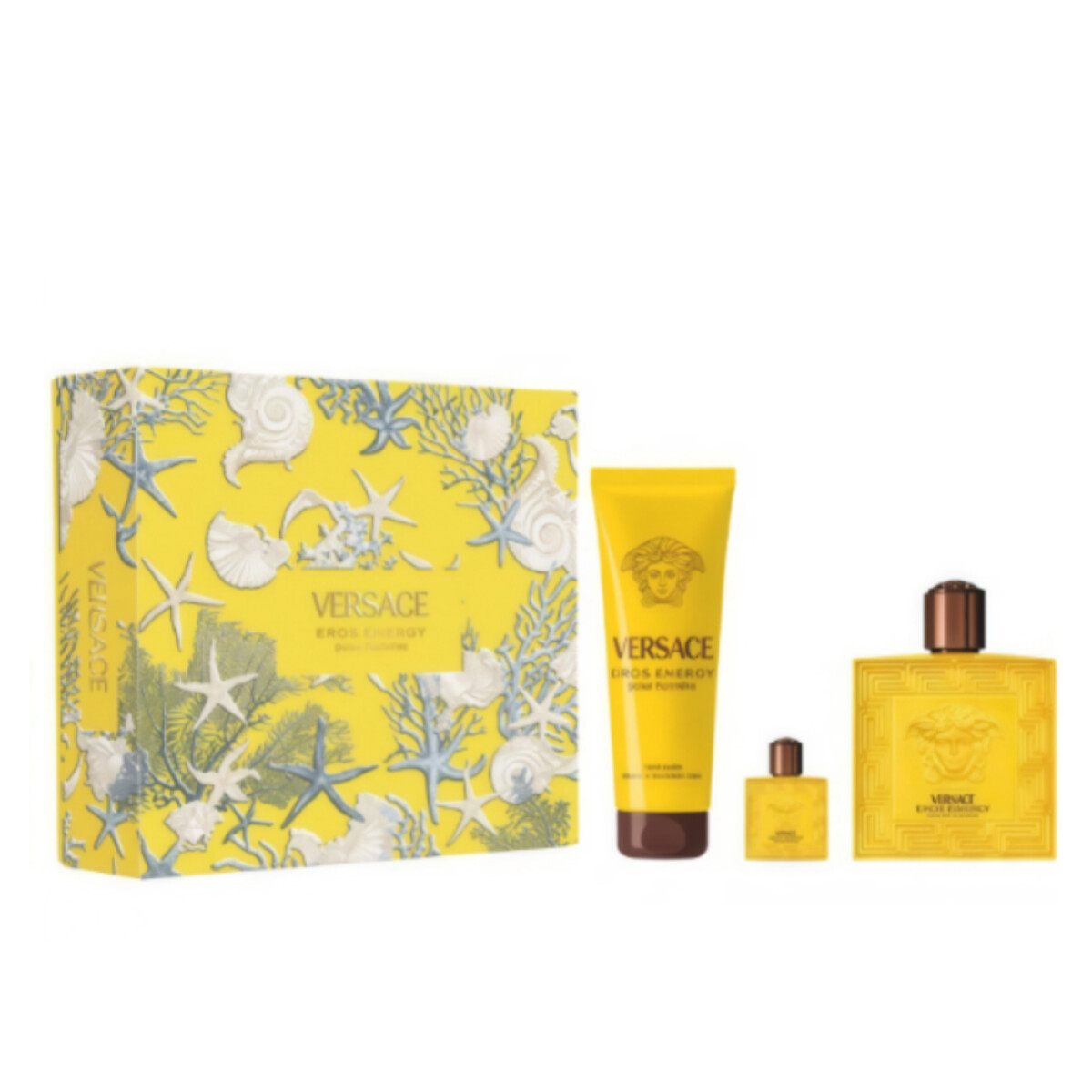 Cofre Versace Perfume Eros Energy EDP 100ml + Shower Gel 150ml + Travel Size 5ml 