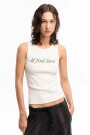 MUSCULOSA LOVE Off White