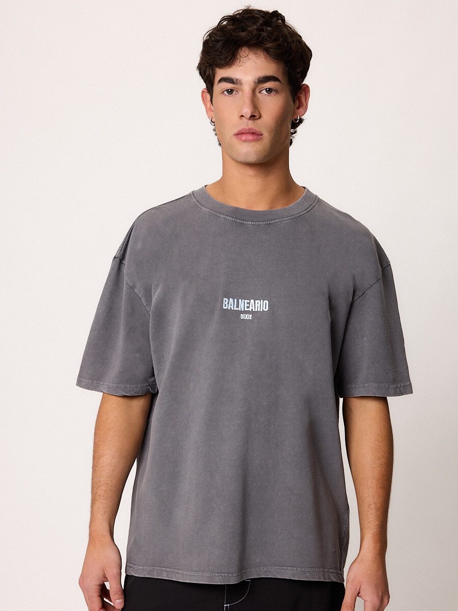 T-SHIRT M/C VITAK DIXIE Gris Piedra