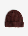 Gorro Plano Liso Gorro Tejido Trenzado Chocolate - Marron Chocolate