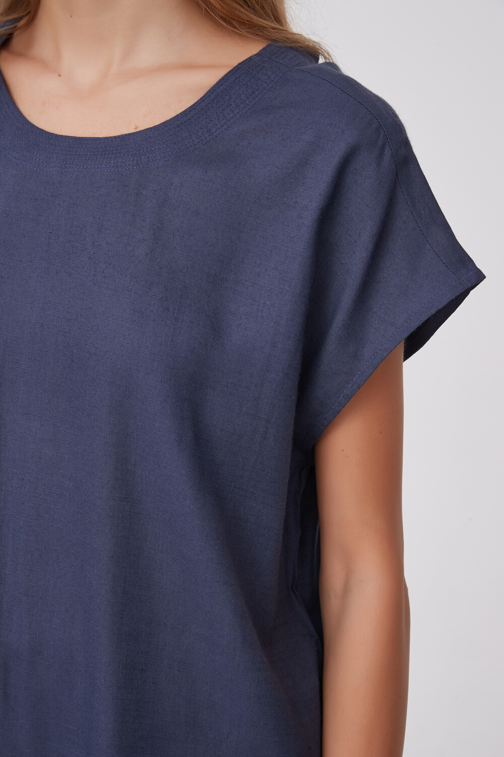 Blusa Sater Azul Piedra