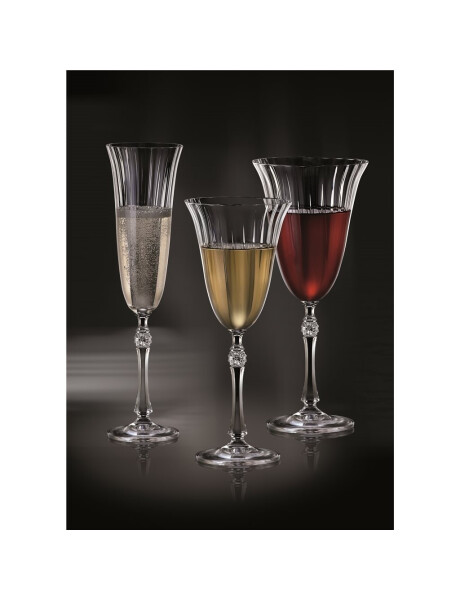 SET 6 COPA CHAMPAGNE 190ML PARUS WATERFALL BOHEMIA SET 6 COPA CHAMPAGNE 190ML PARUS WATERFALL BOHEMIA