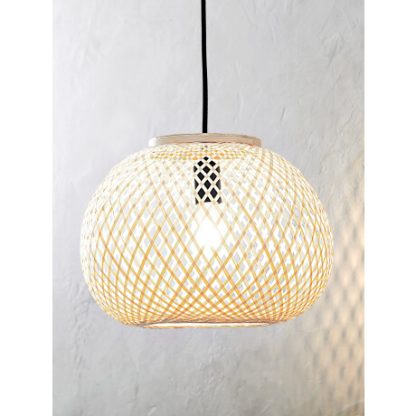 Lampara Techo Sigvard Ø35Xa26Cm Bambu