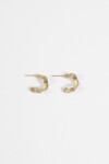 Aros acero wavy dorado