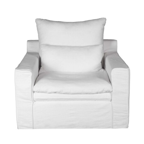 SOFÁ 1 CUERPO TELA BLANCO POSITANO