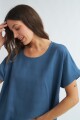 Blusa irregular AZUL