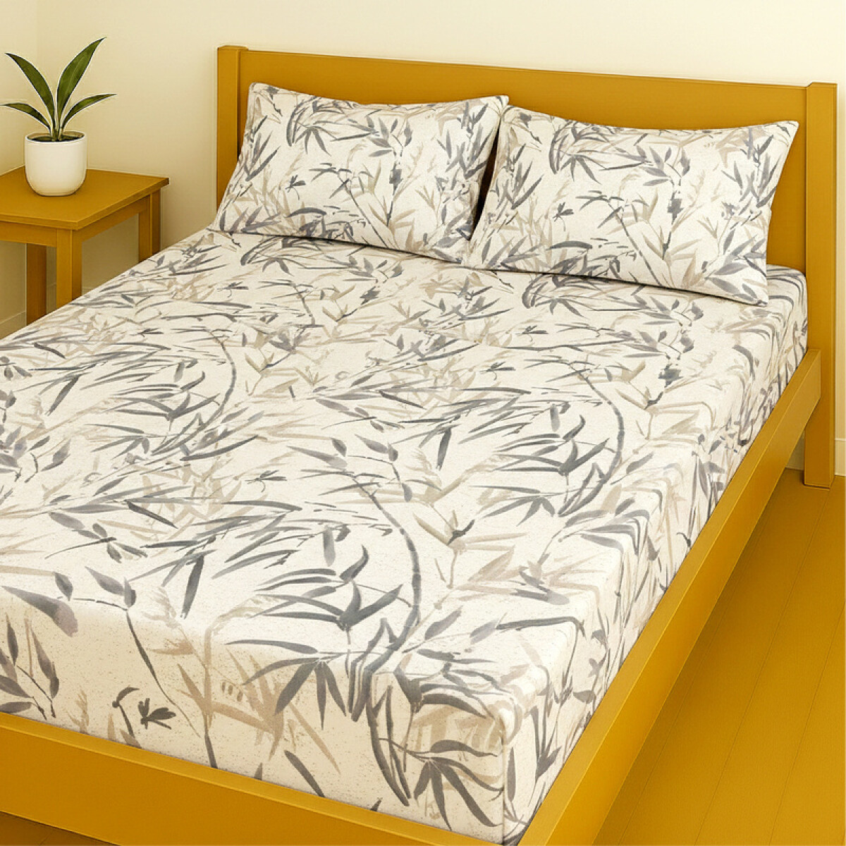 Juego De Sabanas 2 Plazas Toque Algodón Sommier Libélula 