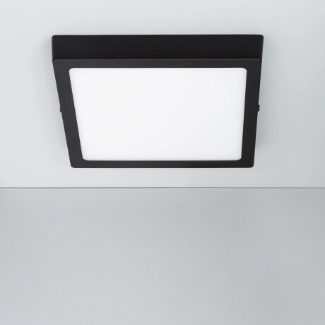 Panel LED Cuadrado de Adosar Negro 24W Luz Cálida Panel LED Cuadrado de Adosar Negro 24W Luz Cálida