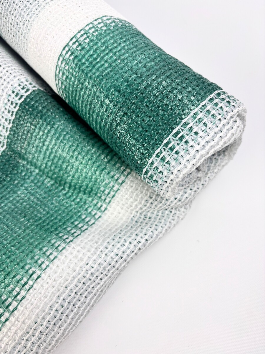 MALLA SOMBRA - verde/blanco 