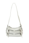 Cartera Seda Gris