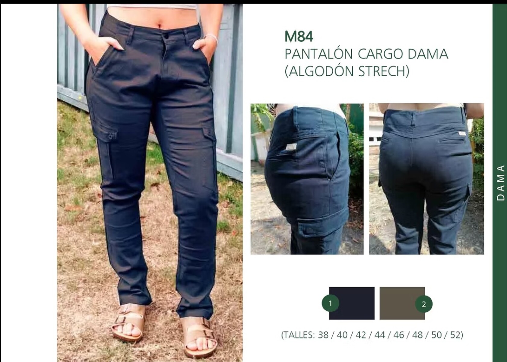 PANTALÓN MULITA CARGO DAMA BEIGE 